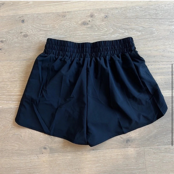 Women’s athletic shorts Black Running Shorts Lined Pockets Pickleball Tennis - Picture 4 of 5